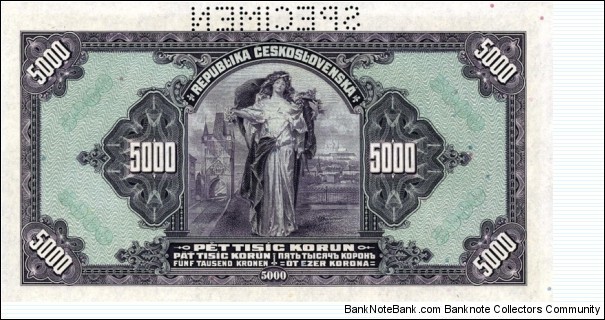 Banknote from Czech Republic year 1920