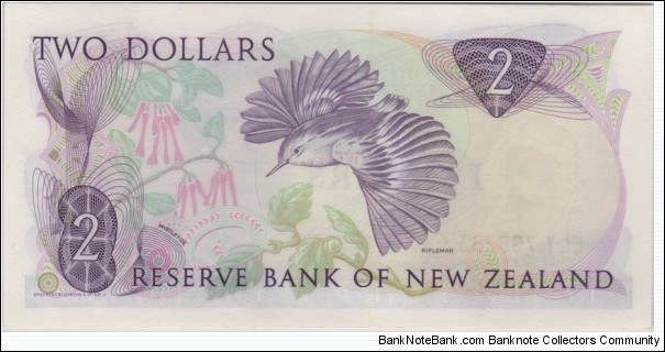 Banknote from New Zealand year 1986