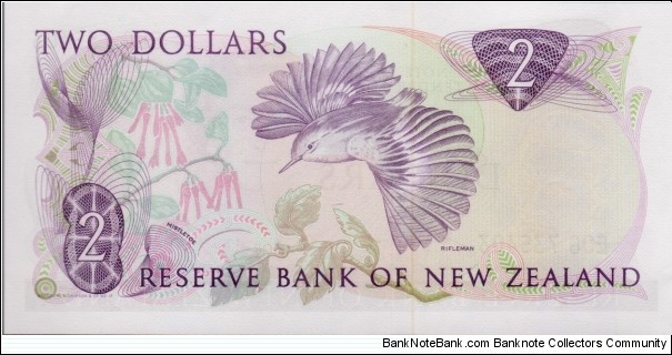 Banknote from New Zealand year 1981