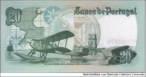 Banknote from Portugal year 1978