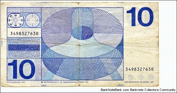 Banknote from Netherlands year 1968