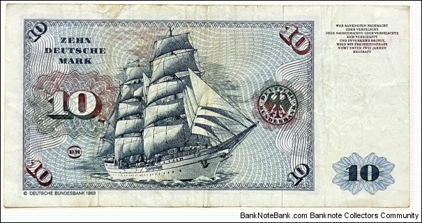 Banknote from Germany year 1980