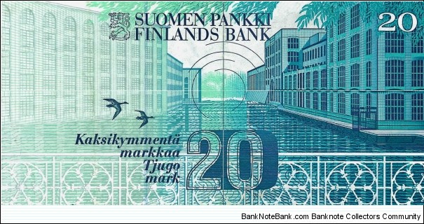 Banknote from Finland year 1993