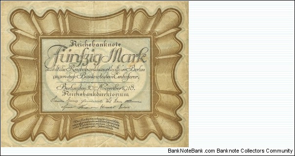 GERMANY 50 Mark  Banknote