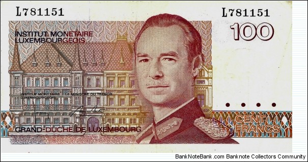 LUXEMBOURG 100 Francs  Banknote