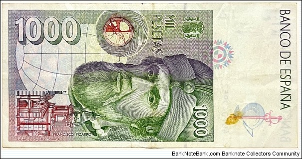 Banknote from Spain year 1992