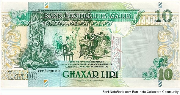 Banknote from Malta year 1967