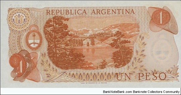 Banknote from Argentina year 1973