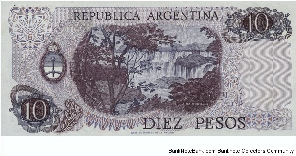 Banknote from Argentina year 1974