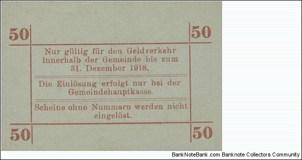 Banknote from Germany year 1918