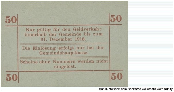 Banknote from Germany year 1918