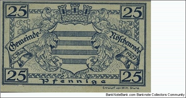 Banknote from Germany year 1921