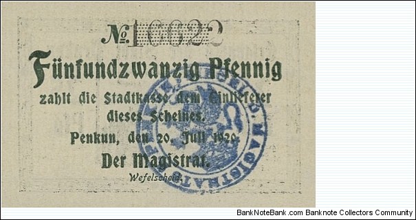 Banknote from Germany year 1920