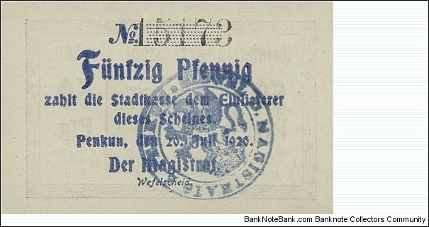 Banknote from Germany year 1920