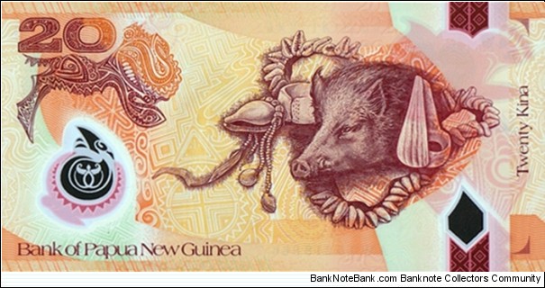 Banknote from Papua New Guinea year 2015