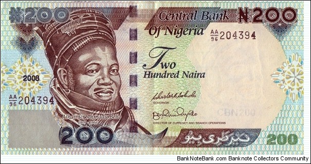 Nigeria 2008 200 Naira. Banknote