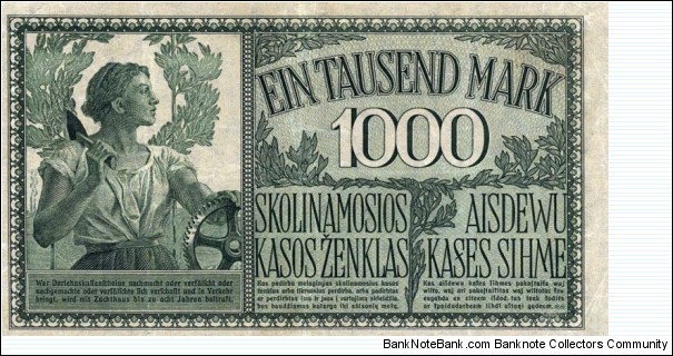 Banknote from Germany year 1918