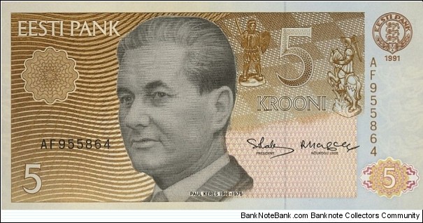 5 Krooni Banknote