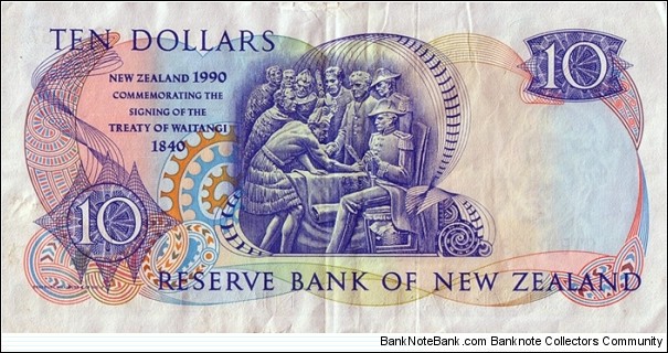 Banknote from New Zealand year 1990