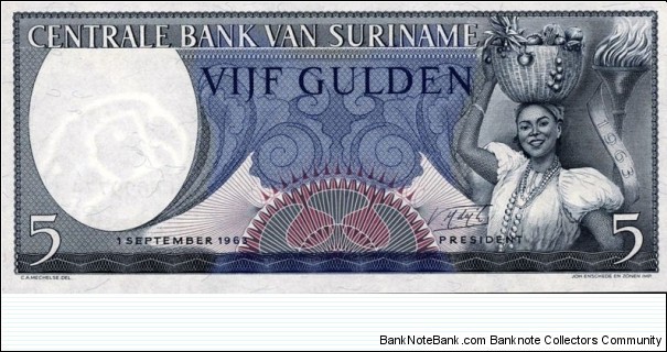 5 Gulden Banknote