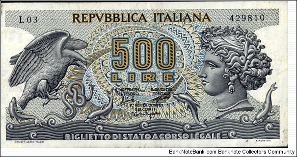 500 Lire Banknote