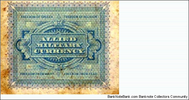 Banknote from Italy year 1943