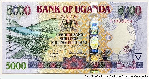 5000 Shillings Banknote