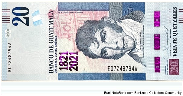 20 Quetzales Banknote