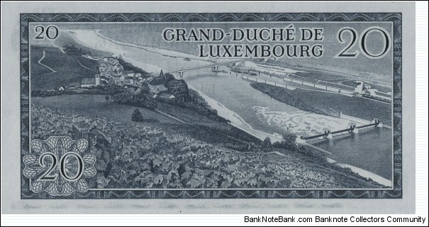 Banknote from Luxembourg year 1966