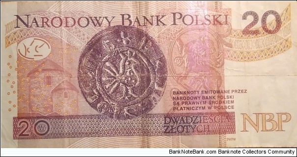 Banknote from Poland year 2016