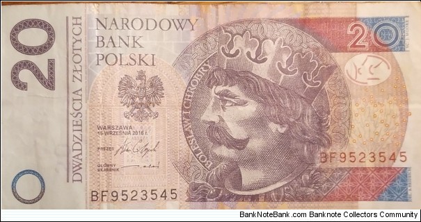 20 Złotych BF9523545 Banknote