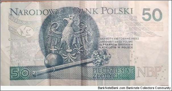 Banknote from Poland year 2012