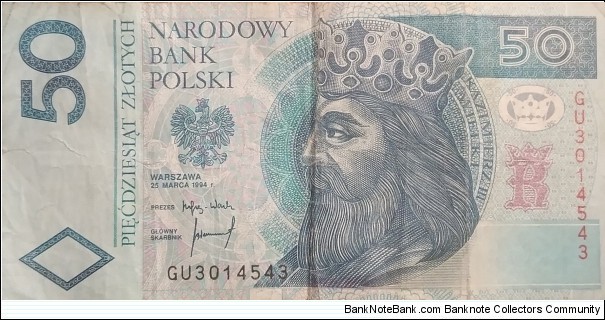 50 Złotych GU3014543 Banknote