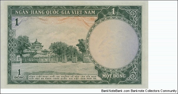 Banknote from Vietnam year 1956