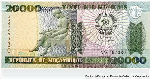 20.000 Meticais Banknote