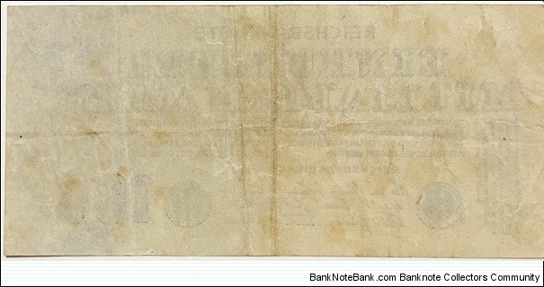 Banknote from Germany year 1923