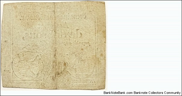 Banknote from France year 1792