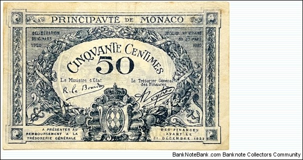 50 Centimes Banknote