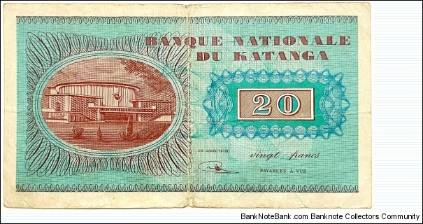 Banknote from Congo year 1960