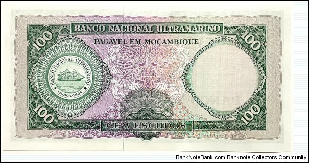 Banknote from Mozambique year 1961