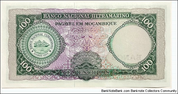 Banknote from Mozambique year 1961