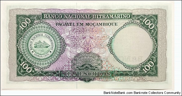 Banknote from Mozambique year 1961