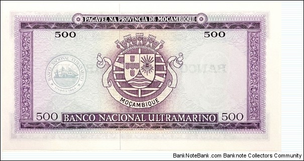 Banknote from Mozambique year 1967