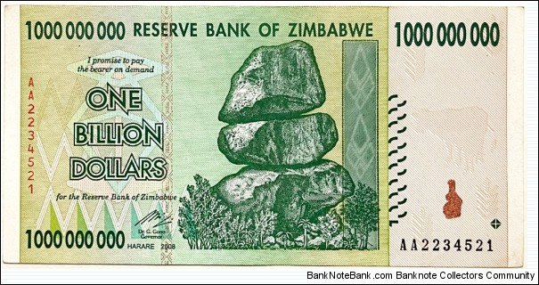 1.000.000.000 Dollars Banknote