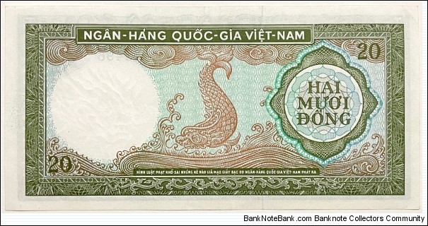 Banknote from Vietnam year 1964