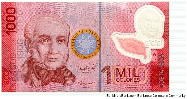 1000 Colones Banknote