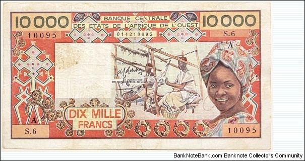 10.000 Francs Banknote