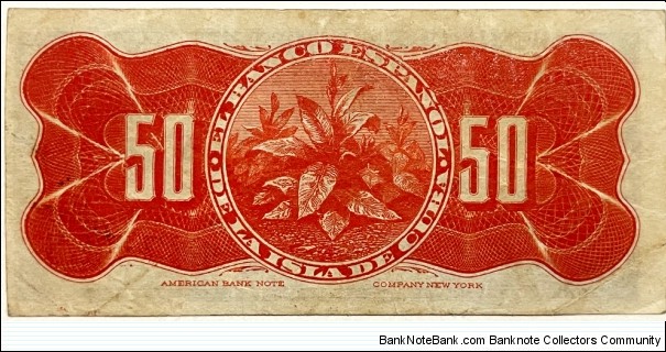 Banknote from Cuba year 1896