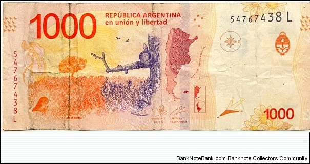 Banknote from Argentina year 2017