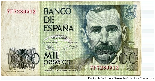 1000 Pesetas Banknote